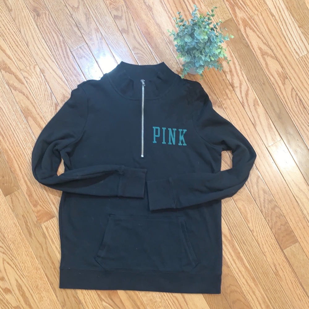 VS Pink Jets Half ZIP up Crew hoodie